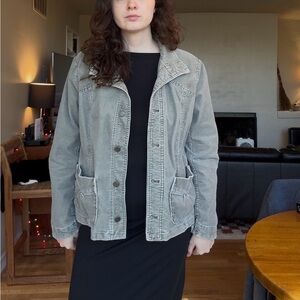 Eddie Bauer Sage Green Corduroy Jacket